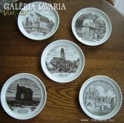 Special Fürstenberg Decorative Plates with Cities, set of 5
