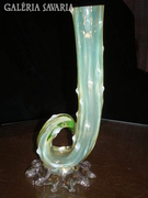 Különleges muránói váza 21 cm magas