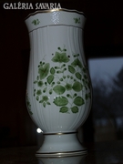 Kézzelfestett hollóházi porcelán váza 