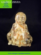 P181 Régi zsírkő Buddha szobor , faragvány