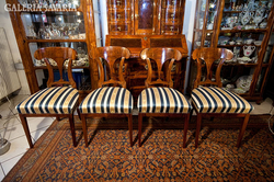 4db Bieder szék, gyönyörű, felújított állapotban