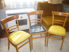 BAUHAUS szék 3 db, eredeti- stabil állapotban