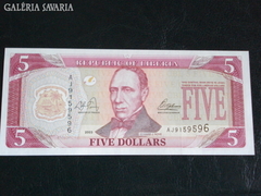 Libéria 5 Dollars