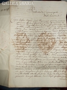 1797-ES LEVÉL GRÓF ALMÁSSY PÁL ALÁÍRÁSÁVAL