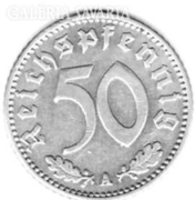 Német II. világháborús "50" Pfennig(1941)