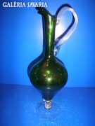 Zöld muránói üveg váza