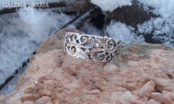 barokk mintás ezüst gyűrű