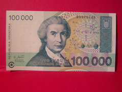 100 000 Dínár - Horvát /1993/.