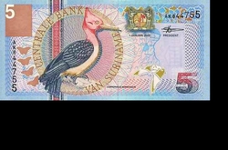  Suriname 5 Gulden 2000 Unc