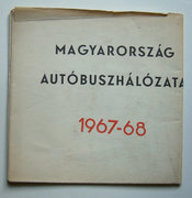 MAGYARORSZÁG AUTOBUSZHÁLÓZATA 1967-68