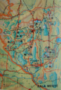ZALA MEGYE - Térképes képeslap