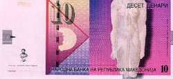 Macedónia 10 dénár 2007 Unc