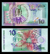 Suriname 10 Gulden Unc