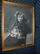Antik fotó keretben - 1912 - 57,5 x 47 cm