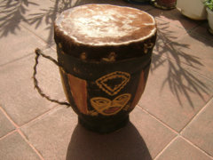 Antik egyedi készítésű keleti sámán dob
