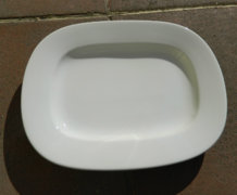 Haus & czjzek antique thick-walled saucer. White bowl