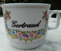 Old Czechoslovak gertrud mug with crown seal