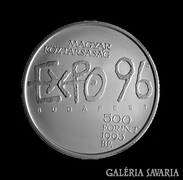 "EXPO 96" 500 forintos névértékű ezüst érme