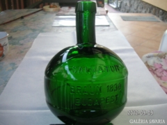 Salvator feliratú üveg  átmérő  13,5 cm ,  magasság  18,5  cm