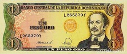 Dominikai Köztársaság 1 peso 1988 Unc