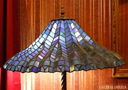 Elegáns pálmás Tiffany-féle állólámpa