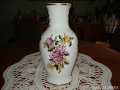 hollóházi kézi festésű csodás váza 30 cm-es