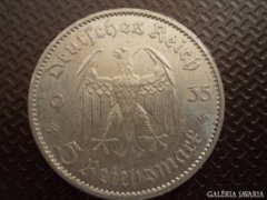5 reisch mark 1935. ezüst