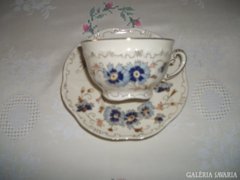 Zsolnay búzavirágos teás csésze + alátét