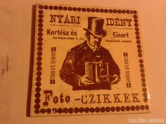 Antik reklám Kertész és Eisert foto-czikkek 1869