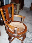 antik fodrász szék felújított