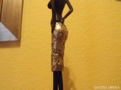 Art deco afrikai nő 32 cm