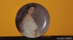 KM Ausztria Sissy portréjával porcelán tányér