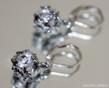 Csodás mesterséges gyémánt fülbevaló18 k aranyozott