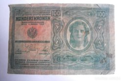 100 korona 1912. Dö. bélyegző