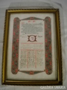 Q156 T0 Keretezett papírrégiség 1932-1942 tabló