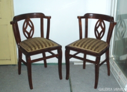 2 db szecessziós szék, felújított