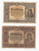 1920 50 korona és 100 korona együtt, olcsón