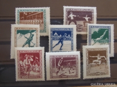 1925. Sport (I.)** postatiszta bélyeg sor