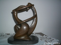 Art deco bronzszobor