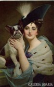 Hermelines hölgy kutyával