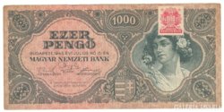 1945 - 1 000 pengő bélyeges, színváltozat