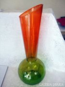 Szép padló váza színes üvegből !