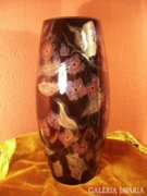 Nagy, virágos Zsolnay váza