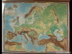 2517 R1 Régi nagyméretű Kogutovicz Európa térkép