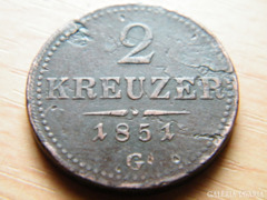 2 Kreuzer 1851  G