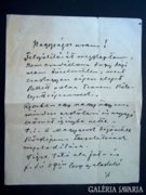 Feszty Árpád autográf levele ismeretlenhez