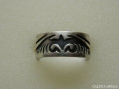 Ezüst mintás gyűrű  6,4 gramm