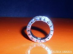 2 soros Swarovszki kr.Bvlgari ezüst  gyűrű