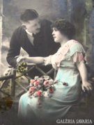 Romantikus szerelmes képeslap 1914-ből