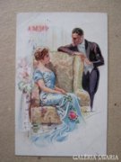 Romantikus szerelmes képeslap 1920 USABAL